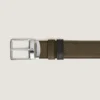 Curea reversibilă de 35 mm din piele granulată pentru uz zilnic Curea reversibilă de 35 mm din piele granulată pentru uz zilnic