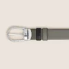 Curea reversibilă din piele cu cataramă în formă de potcoavă, medie/neagră, 30 mm Curea reversibilă din piele cu cataramă în formă de potcoavă, medie/neagră, 30 mm