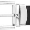 Curea reversibilă din piele cu cataramă în formă de potcoavă, negru/maro, 30 mm Curea reversibilă din piele cu cataramă în formă de potcoavă, negru/maro, 30 mm