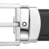 Curea reversibilă din piele cu cataramă în formă de potcoavă, negru/maro, 30 mm Curea reversibilă din piele cu cataramă în formă de potcoavă, negru/maro, 30 mm
