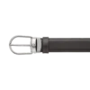 Curea reversibilă din piele cu cataramă în formă de potcoavă, negru/maro, 30 mm Curea reversibilă din piele cu cataramă în formă de potcoavă, negru/maro, 30 mm