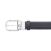 Curea reversibilă din piele cu cataramă în formă de potcoavă, negru/maro, 30 mm Curea reversibilă din piele cu cataramă în formă de potcoavă, negru/maro, 30 mm
