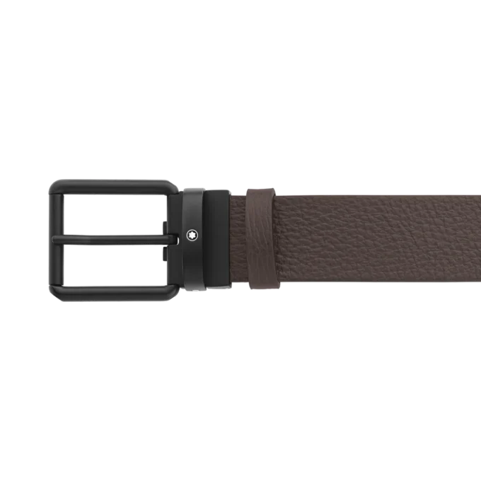 Curea reversibilă din piele maro/neagră de 35 mm Curea reversibilă din piele maro/neagră de 35 mm