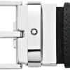 Curea reversibilă din piele neagră/albastră de 35 mm Curea reversibilă din piele neagră/albastră de 35 mm