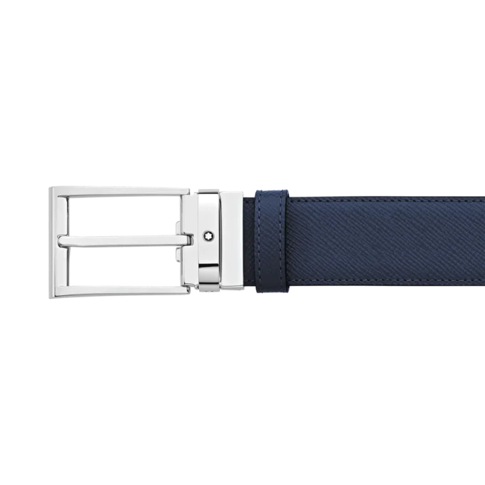 Curea reversibilă din piele neagră/albastră de 35 mm Curea reversibilă din piele neagră/albastră de 35 mm