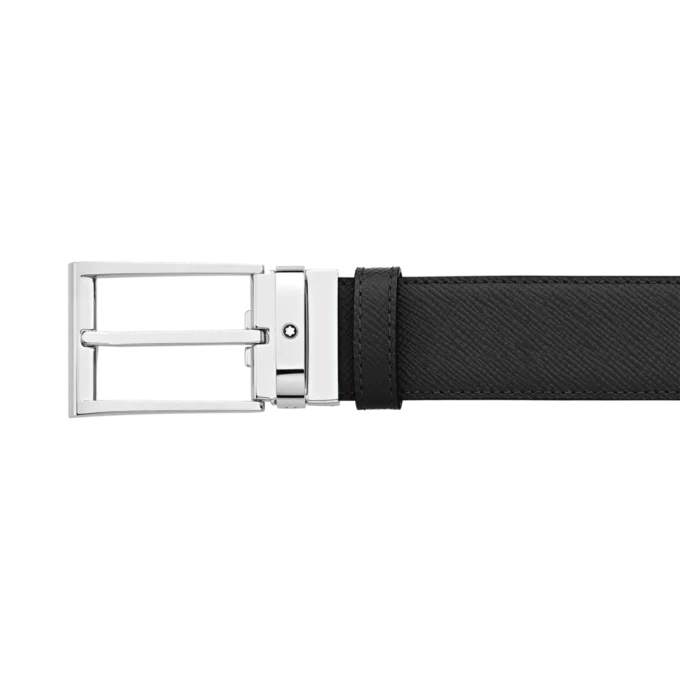 Curea reversibilă din piele neagră/albastră de 35 mm Curea reversibilă din piele neagră/albastră de 35 mm