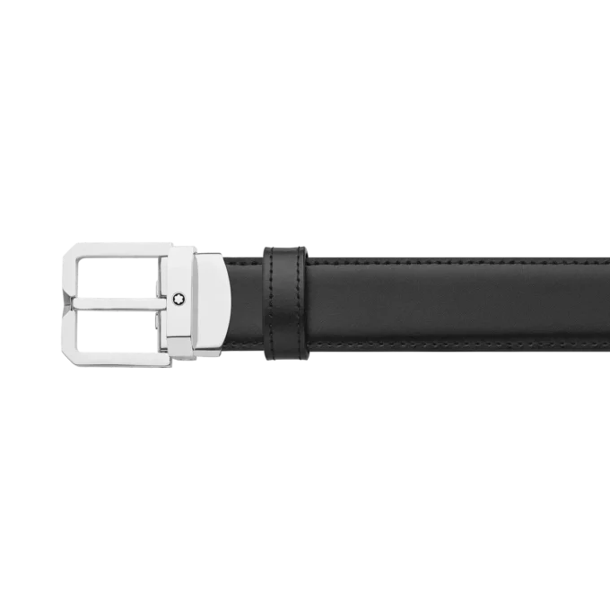 Curea reversibilă din piele neagră/maro de 30 mm Curea reversibilă din piele neagră/maro de 30 mm