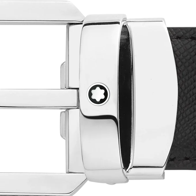 Curea reversibilă din piele negru/maro de 30 mm Curea reversibilă din piele negru/maro de 30 mm