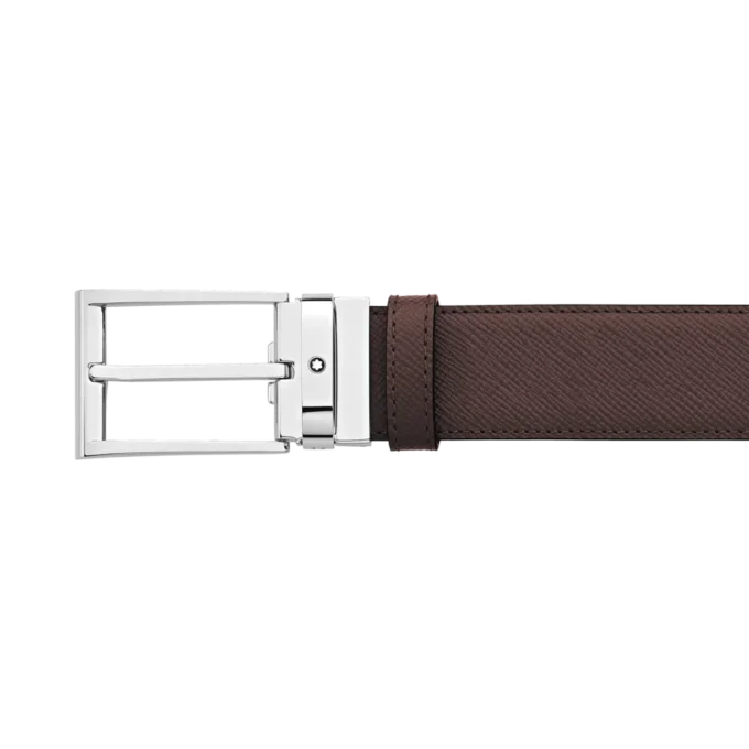 Curea reversibilă din piele negru/maro de 35 mm Curea reversibilă din piele negru/maro de 35 mm