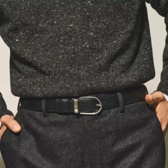 Curea reversibilă Horseshoe 30 mm din piele Sartorial