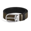 Curea reversibilă Horseshoe 35 mm din piele granulată Curea reversibilă Horseshoe 35 mm din piele granulată