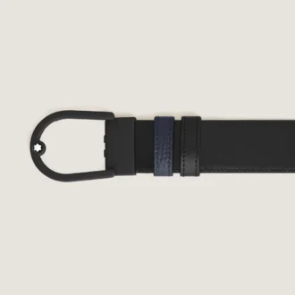 Curea reversibilă Horseshoe 35 mm din piele granulată