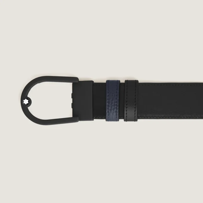Curea reversibilă Horseshoe 35 mm din piele granulată Curea reversibilă Horseshoe 35 mm din piele granulată