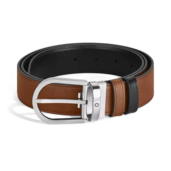 Curea reversibilă Horseshoe 35 mm din piele Sartorial Curea reversibilă Horseshoe 35 mm din piele Sartorial