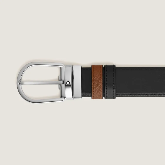 Curea reversibilă Horseshoe 35 mm din piele Sartorial Curea reversibilă Horseshoe 35 mm din piele Sartorial