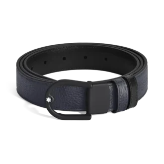 Curea reversibilă Horseshoe de 30 mm din piele granulată
