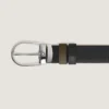 Curea reversibilă Horseshoe de 30 mm din piele granulată Curea reversibilă Horseshoe de 30 mm din piele granulată