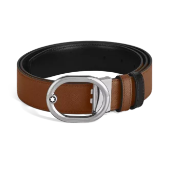 Curea reversibilă L’Ovale 35 mm din piele Sartorial