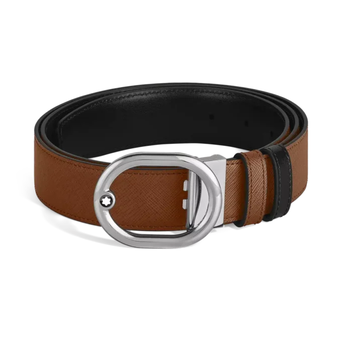 Curea reversibilă L’Ovale 35 mm din piele Sartorial Curea reversibilă L’Ovale 35 mm din piele Sartorial