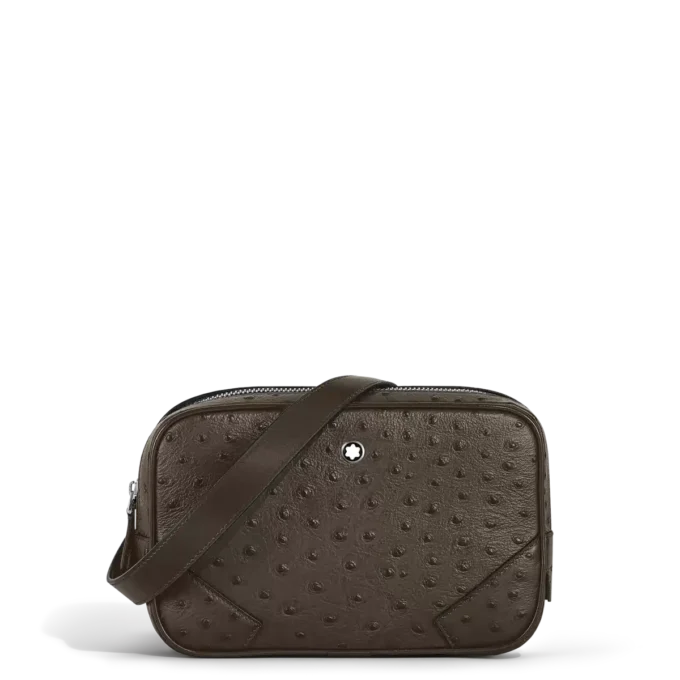 Mini geantă crossbody imprimată cu struț Mini geantă crossbody imprimată cu struț