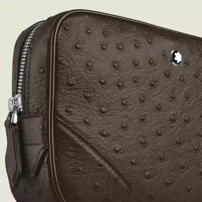Mini geantă crossbody imprimată cu struț Mini geantă crossbody imprimată cu struț