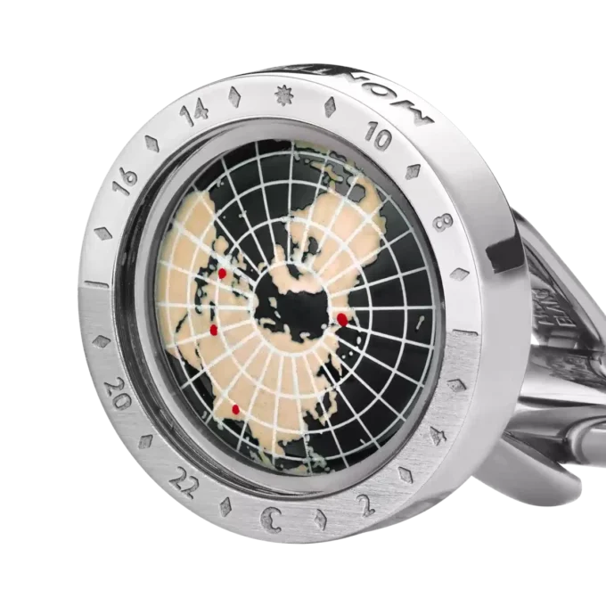 Montblanc 1858 Geosphere Cufflinks Black Montblanc 1858 Geosphere Cufflinks Black