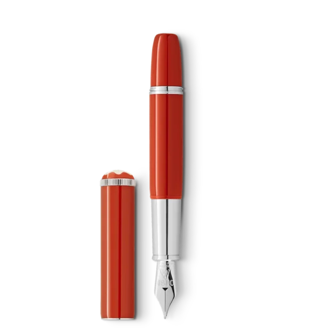 Montblanc Heritage Rouge et Noir „Baby” Ediție specială Stilou cu cerneală de culoare coral F Montblanc Heritage Rouge et Noir „Baby” Ediție specială Stilou cu cerneală de culoare coral F