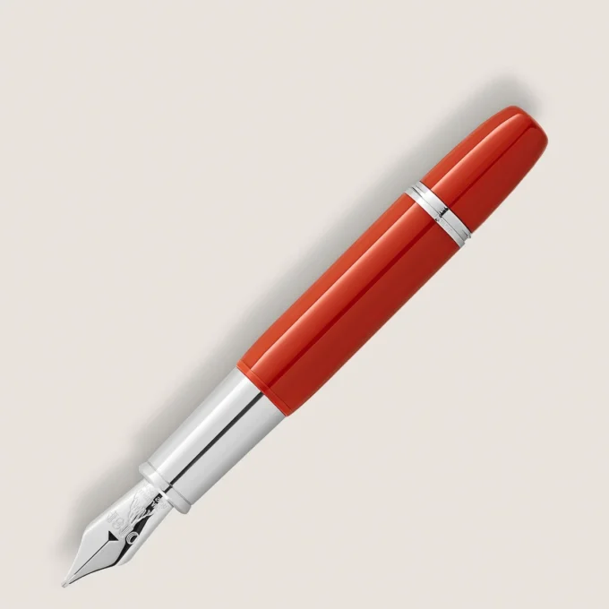 Montblanc Heritage Rouge et Noir „Baby” Ediție specială Stilou cu cerneală de culoare coral F Montblanc Heritage Rouge et Noir „Baby” Ediție specială Stilou cu cerneală de culoare coral F