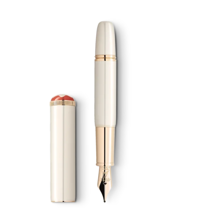 Montblanc Heritage Rouge et Noir „Baby” Ediție specială Stilou de culoare ivoriu F Montblanc Heritage Rouge et Noir „Baby” Ediție specială Stilou de culoare ivoriu F