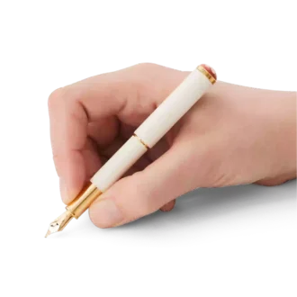 Montblanc Heritage Rouge et Noir „Baby” Ediție specială Stilou de culoare ivoriu F Montblanc Heritage Rouge et Noir „Baby” Ediție specială Stilou de culoare ivoriu F