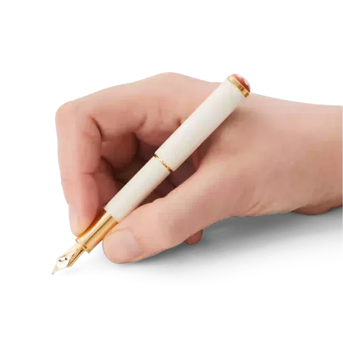 Montblanc Heritage Rouge et Noir „Baby” Ediție specială Stilou de culoare ivoriu F Montblanc Heritage Rouge et Noir „Baby” Ediție specială Stilou de culoare ivoriu F