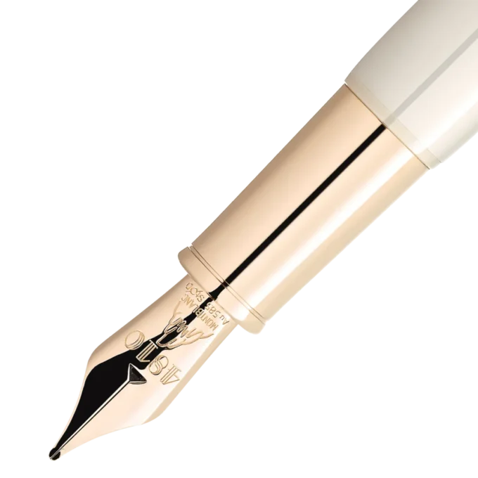 Montblanc Heritage Rouge et Noir „Baby” Ediție specială Stilou de culoare ivoriu F Montblanc Heritage Rouge et Noir „Baby” Ediție specială Stilou de culoare ivoriu F