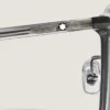 Ochelari de soare cu ramă ovală din acetat gri Ochelari de soare cu ramă ovală din acetat gri