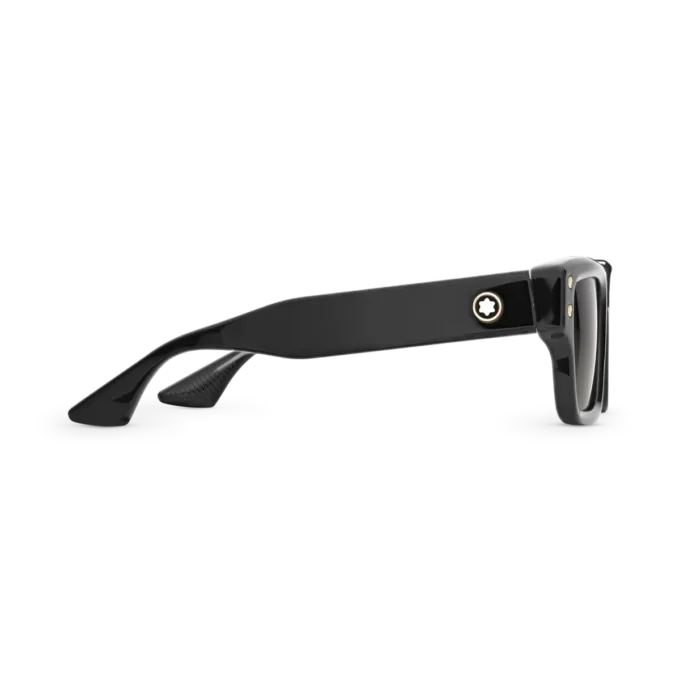 Ochelari de soare dreptunghiulari cu ramă din acetat de culoare neagră Ochelari de soare dreptunghiulari cu ramă din acetat de culoare neagră