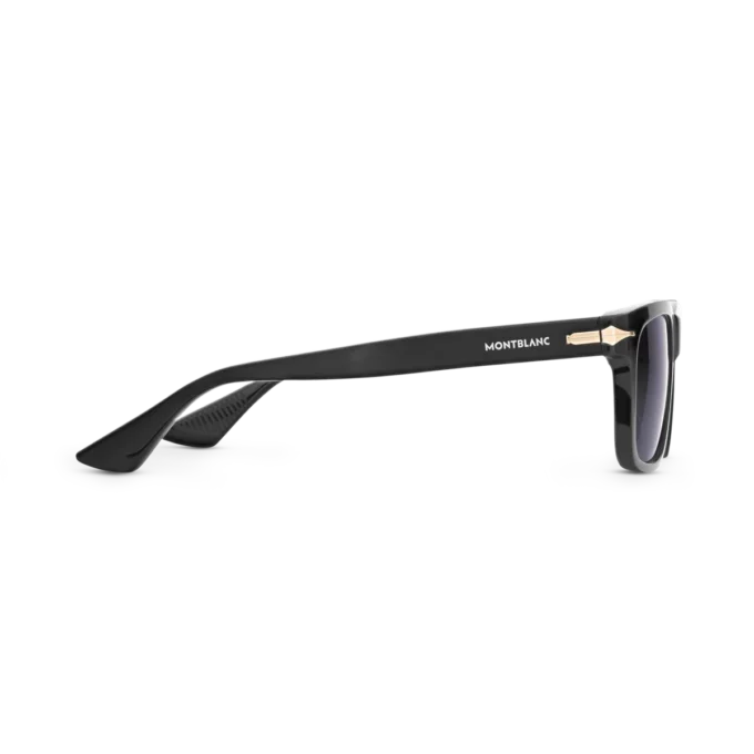 Ochelari de soare dreptunghiulari cu ramă din acetat de culoare neagră Ochelari de soare dreptunghiulari cu ramă din acetat de culoare neagră