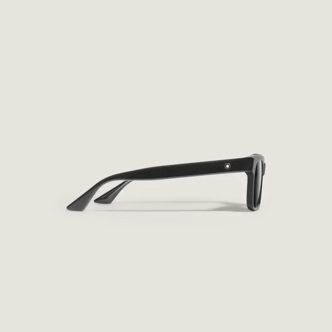 Ochelari de soare dreptunghiulari cu ramă din acetat de culoare neagră Ochelari de soare dreptunghiulari cu ramă din acetat de culoare neagră