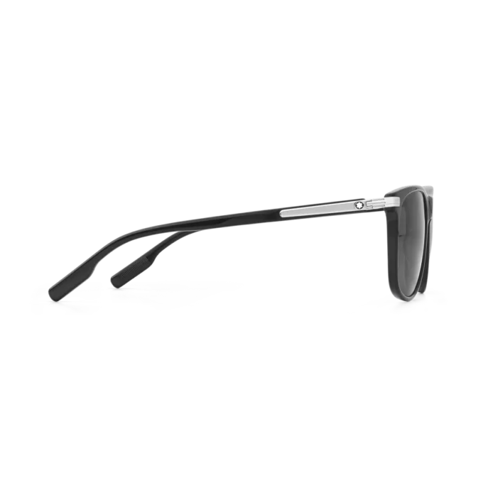 Ochelari de soare dreptunghiulari cu ramă din acetat de culoare neagră Ochelari de soare dreptunghiulari cu ramă din acetat de culoare neagră