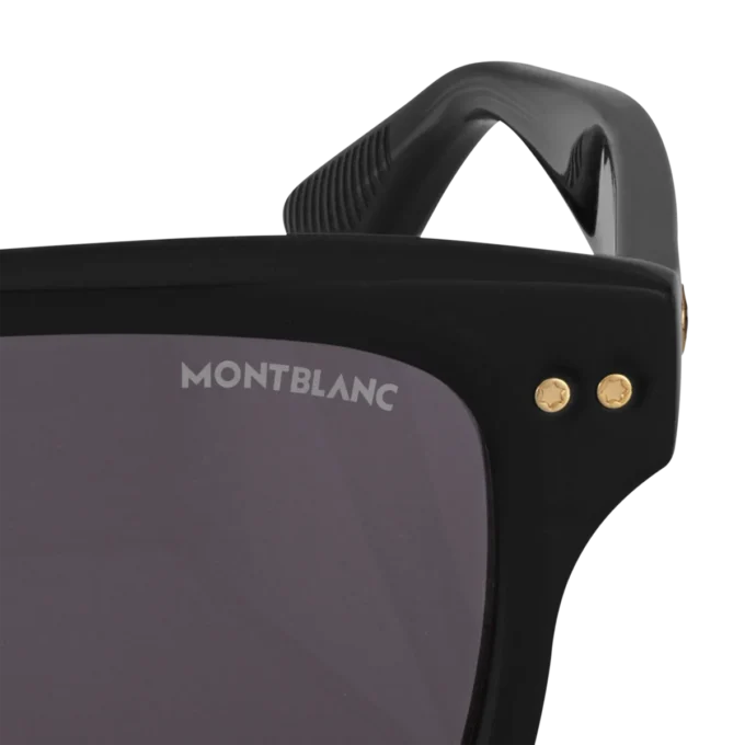 Ochelari de soare dreptunghiulari cu ramă din acetat de culoare neagră Ochelari de soare dreptunghiulari cu ramă din acetat de culoare neagră