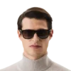 Ochelari de soare dreptunghiulari cu ramă din acetat de culoare neagră Ochelari de soare dreptunghiulari cu ramă din acetat de culoare neagră