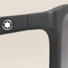 Ochelari de soare dreptunghiulari cu ramă din acetat negru Ochelari de soare dreptunghiulari cu ramă din acetat negru
