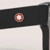 Ochelari de soare dreptunghiulari cu ramă din acetat negru Ochelari de soare dreptunghiulari cu ramă din acetat negru