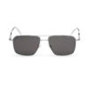 Ochelari de soare dreptunghiulari cu ramă metalică argintie Ochelari de soare dreptunghiulari cu ramă metalică argintie