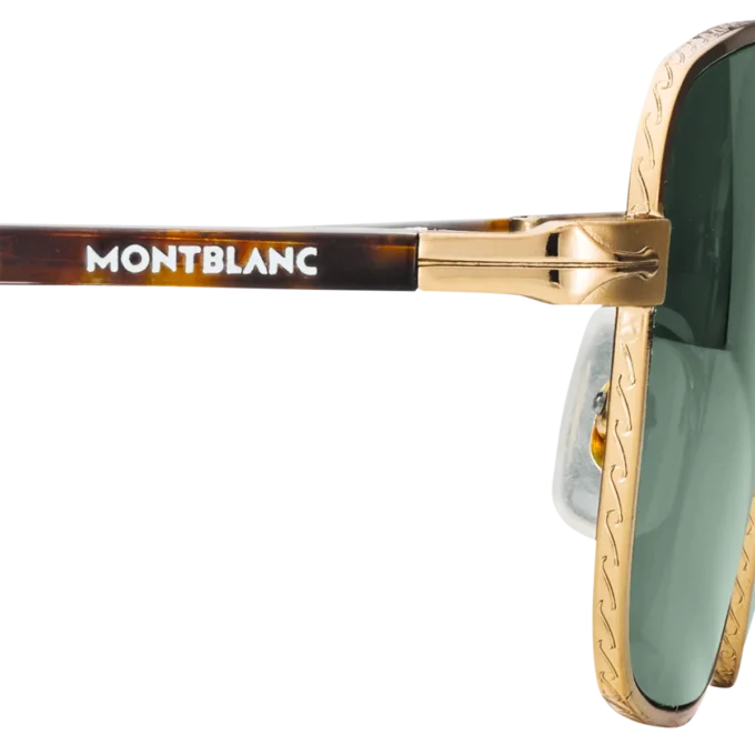 Ochelari de soare dreptunghiulari cu ramă metalică aurie Ochelari de soare dreptunghiulari cu ramă metalică aurie