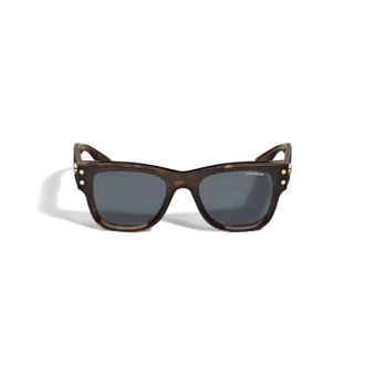 Ochelari de soare pătrați cu ramă din acetat de culoare havana