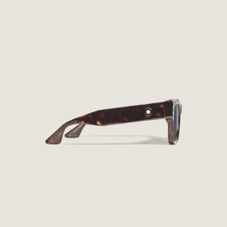 Ochelari de soare pătrați cu ramă din acetat de culoare havana