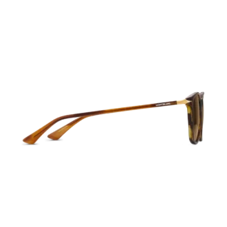 Ochelari de soare pătrați cu ramă din acetat de culoare maro