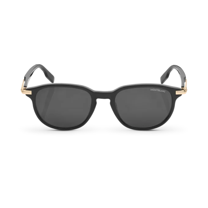 Ochelari de soare pătrați cu ramă din acetat de culoare neagră Ochelari de soare pătrați cu ramă din acetat de culoare neagră