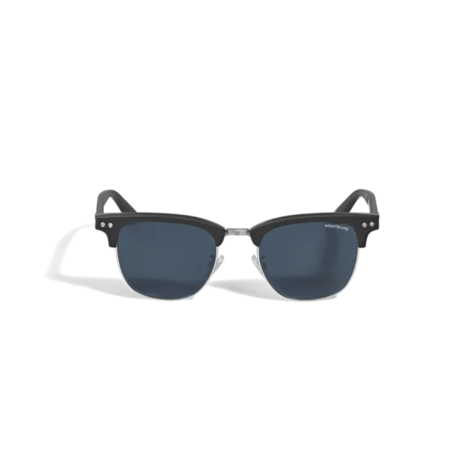 Ochelari de soare pătrați cu ramă din acetat de culoare neagră Ochelari de soare pătrați cu ramă din acetat de culoare neagră