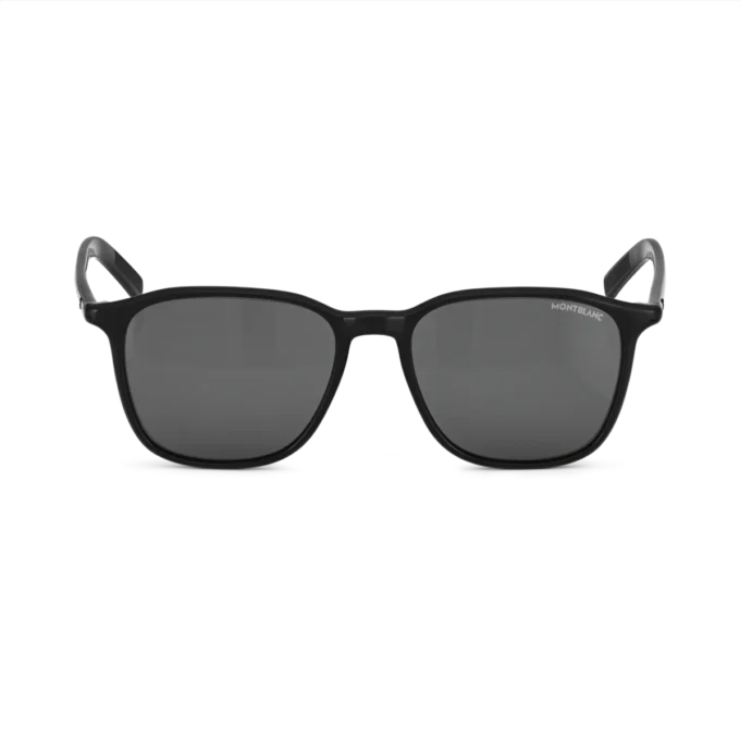 Ochelari de soare pătrați cu ramă din acetat de culoare neagră Ochelari de soare pătrați cu ramă din acetat de culoare neagră