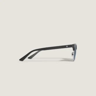 Ochelari de soare pătrați cu ramă din acetat de culoare neagră